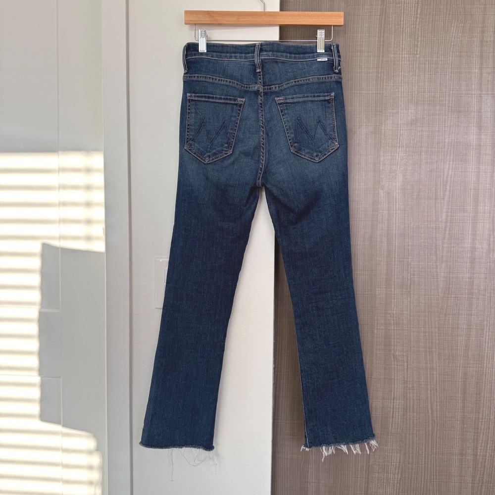 MOTHER The Insider Crop Step Fray Jeans in Girl Crush Cropped Size 27 - Picture 8 of 14